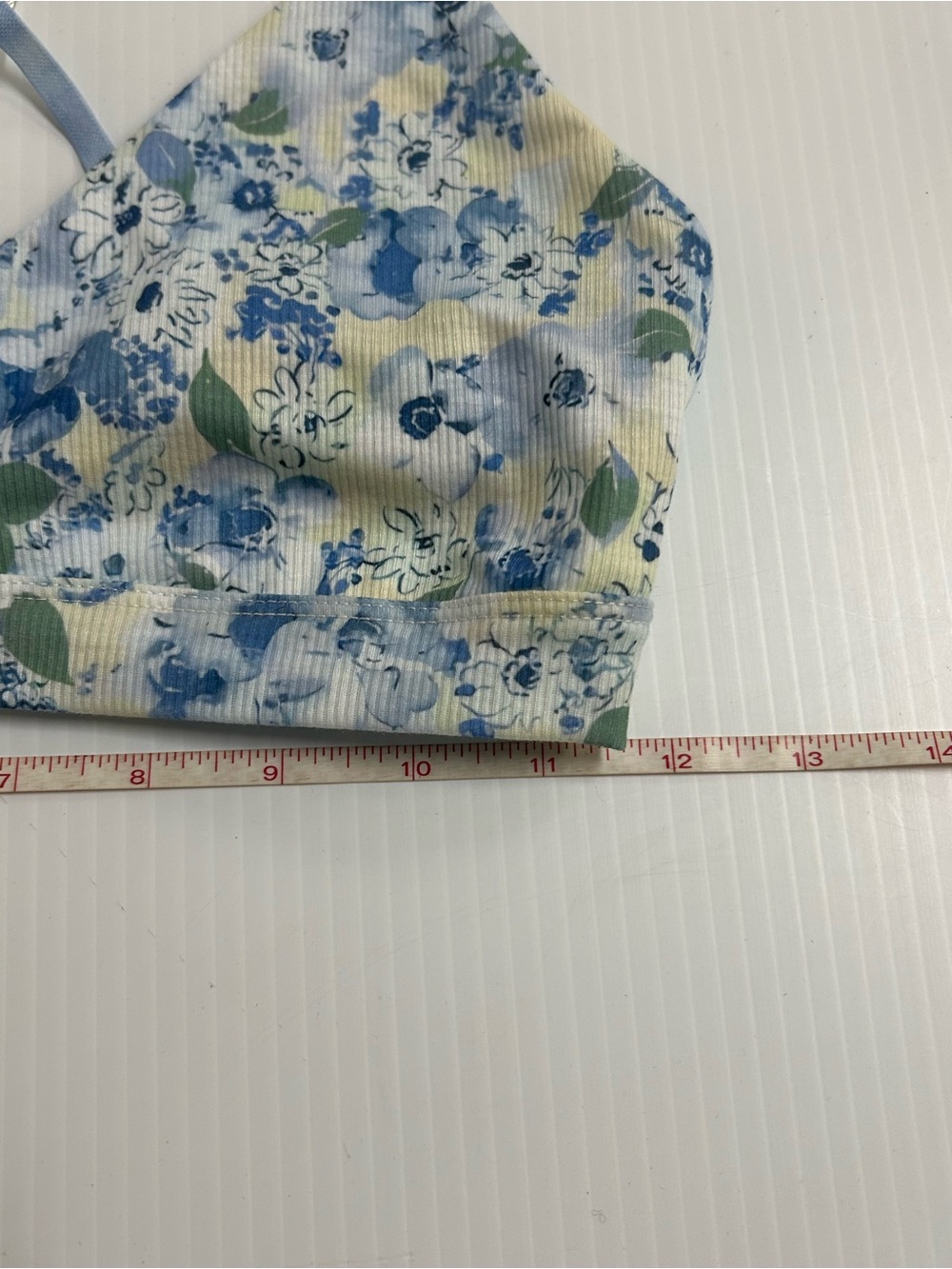 Kittenish Blue Floral Bralette Size M NWT - Picture 4 of 4